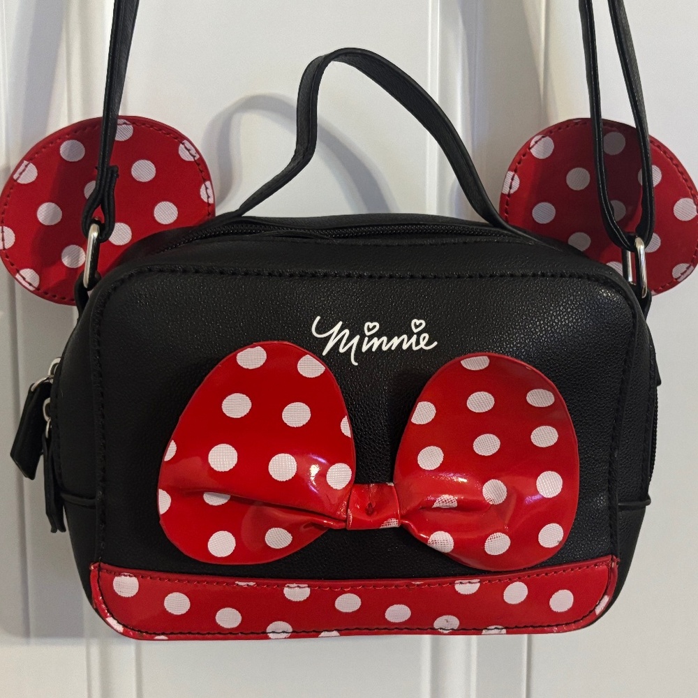 Minnie Mouse Cross Purse Body Bag Dani by Danielle 3D‎ Ears Zipper Silver